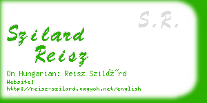 szilard reisz business card